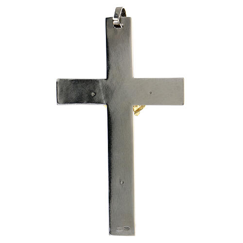 Classic pectoral cross 9 cm in 925 silver 3