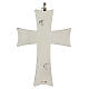 Pectoral cross in 925 silver with purple stone s4