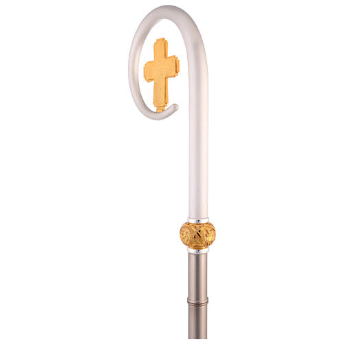 Bishop's crozier cross and Holy oil stock h 70 in 3