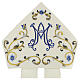 Satin Marian mitre with machine embroidery Gamma s2
