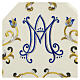 Satin Marian mitre with machine embroidery Gamma s3