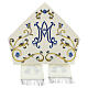 Satin Marian mitre with machine embroidery Gamma s6