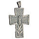 Croce vescovo argento 925 spighe raggi 9x7 cm s3