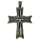 Bishop pectoral cross in 925 silver Holy Spirit in relief s1