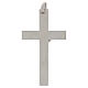 Episcopal cross in shiny 925 silver with body Christ relief s5