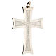 Croix pectorale argent 925 décorations abstraites blanches s2
