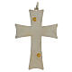 Bishop's cross in two-tone 925 silver with golden filigree 9.5x6.5 cm s5