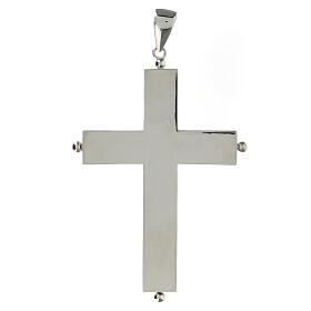 Croce vescovile portareliquie argento 925 apribile