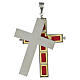 Krzyż biskupi naczynie na relikwie srebro 925, otwierany s2