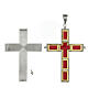 Krzyż biskupi naczynie na relikwie srebro 925, otwierany s3