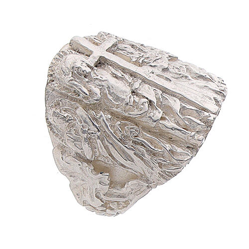 Bishop's ring Jesus Peter and Paul, 925 silver, adjustable size 1