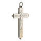 800 silver bishop's reliquary cross openable 6.5x3.7 cm s2