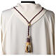 Pectoral cross cord with tassel, purple and gold s4