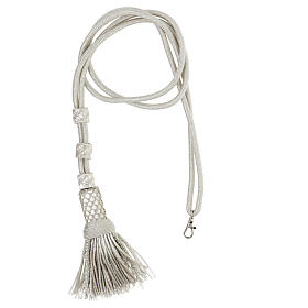 Silver clergy cross cord