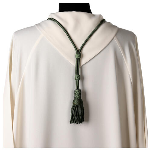 Pectoral cross cord, olive green 4