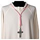 Cordão episcopal para cruz peitoral cor-de-rosa s2