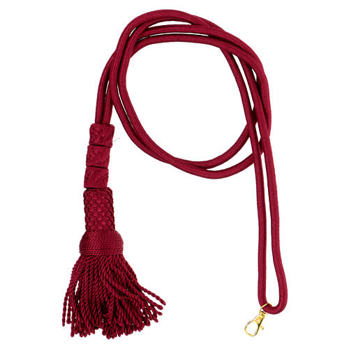 Bishop clergy cord Paonazzo red 1