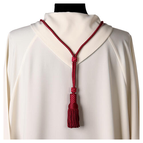 Bishop clergy cord Paonazzo red 4