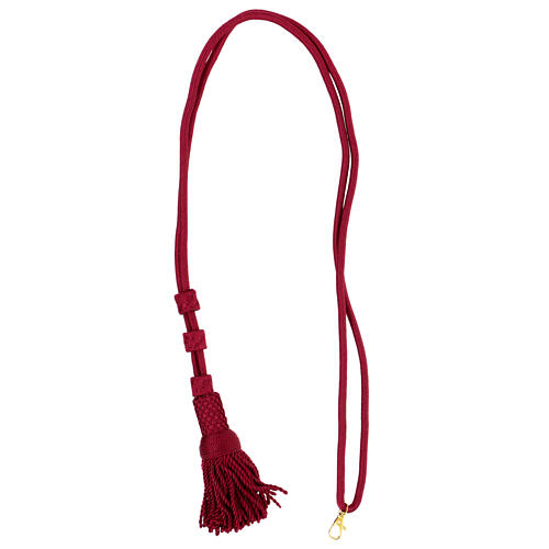 Bishop clergy cord Paonazzo red 5