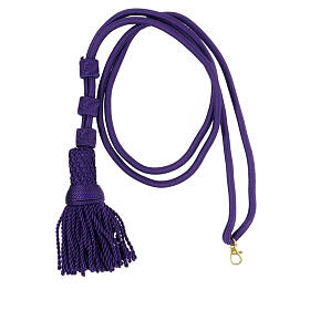 Pectoral cross cord, purple