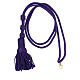 Bishop's pectoral cross cord, purple s1
