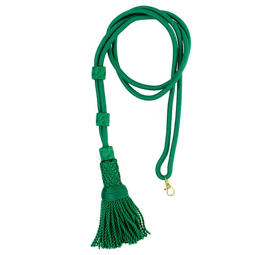 Pectoral cross cord, mint green 1