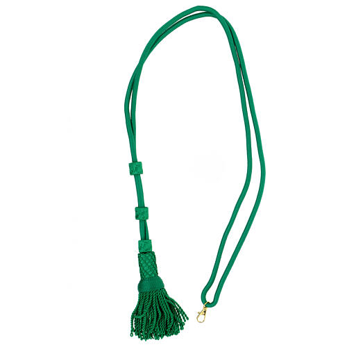 Pectoral cross cord, mint green 5