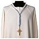 Cordão episcopal para cruz peitoral azul s2