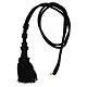 Black cord for bishop's pectoral cross with passementerie trim thread s1