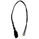 Black cord for bishop's pectoral cross with passementerie trim thread s5