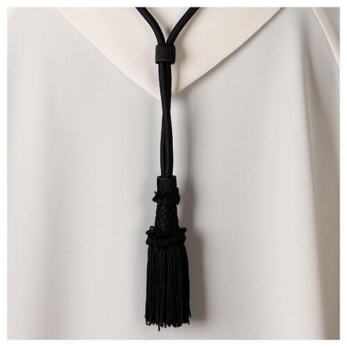 Bishop's cross cord with black rebour bow  3