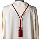 Red cord for bishop's pectoral cross with passementerie trim thread s4