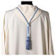 Light blue cord for bishop's pectoral cross with passementerie trim thread s4