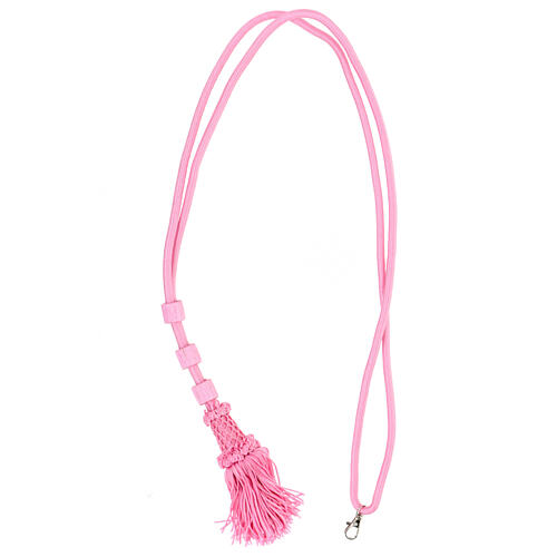 Pink cord for bishop's pectoral cross with passementerie trim thread 5