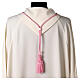 Pectoral cross cord with 3 loops in pink s4