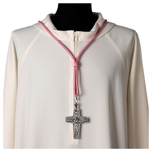 Mauve cord for bishop's pectoral cross with passementerie trim thread 2