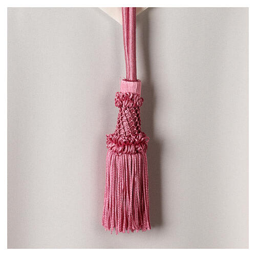 Mauve cord for bishop's pectoral cross with passementerie trim thread 3