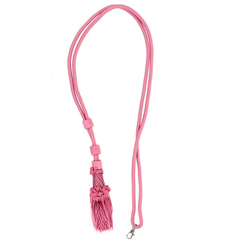 Mauve cord for bishop's pectoral cross with passementerie trim thread 5