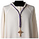 Purple cord for bishop's pectoral cross with passementerie trim thread s2