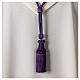 Purple cord for bishop's pectoral cross with passementerie trim thread s3