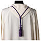 Purple cord for bishop's pectoral cross with passementerie trim thread s4