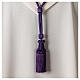 Bishop's pectoral cross cord in purple 150 cm s3
