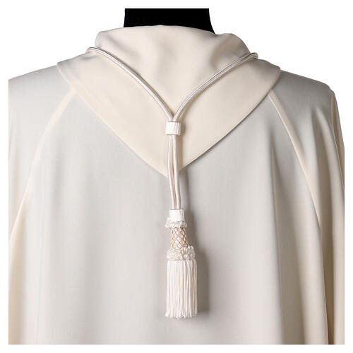 Cream cord for bishop's pectoral cross with passementerie trim thread 4