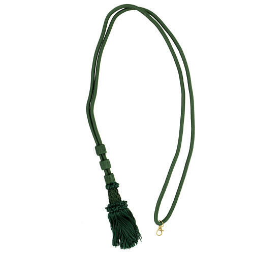 Pectoral cross cord in olive green  5