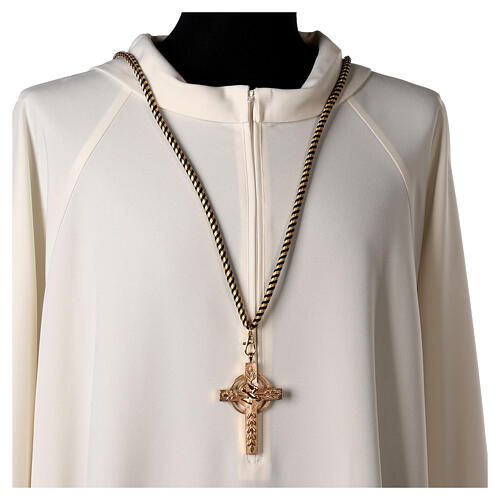 Black and gold cord for bishop's pectoral cross with Solomon's knot 2