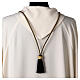 Black and gold cord for bishop's pectoral cross with Solomon's knot s4