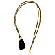 Black and gold cord for bishop's pectoral cross with Solomon's knot s5