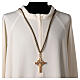 Bishop's pectoral cross cord with two-tone Solomon knot s2