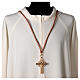 Burgundy and gold cord for bishop's pectoral cross with Solomon's knot s2