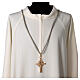 Light blue and gold cord for bishop's pectoral cross with Solomon's knot s2